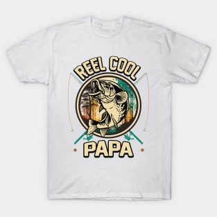 Reel Cool Papa Fishing Gift T-Shirt